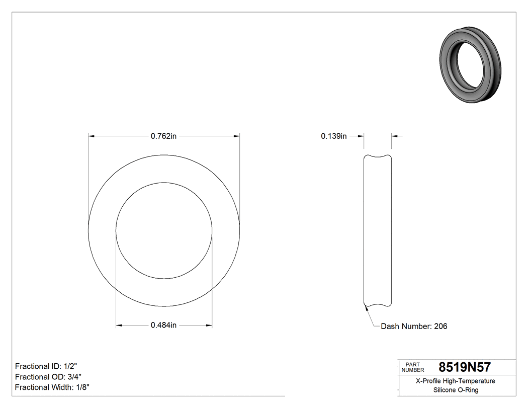 Technical drawing - 8519N57